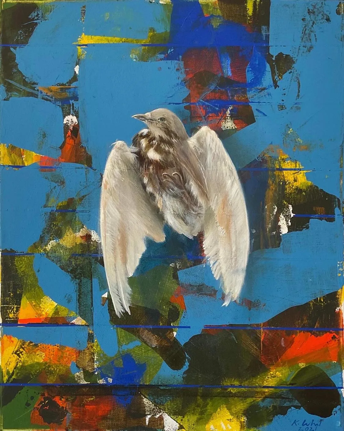 Fragment whit Pigeon