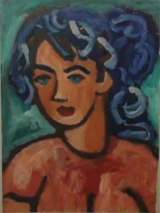 Blue Hair Woman