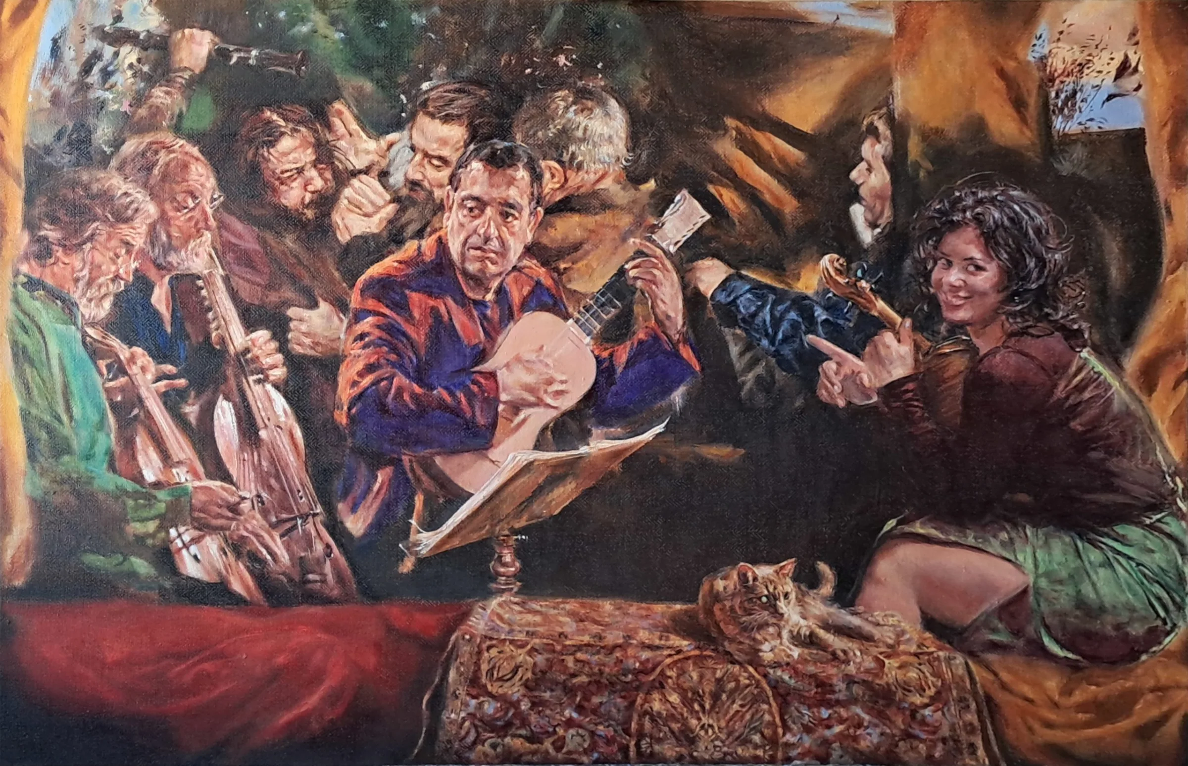 Concerto a otto con combattimento obbligatorio e un gatto