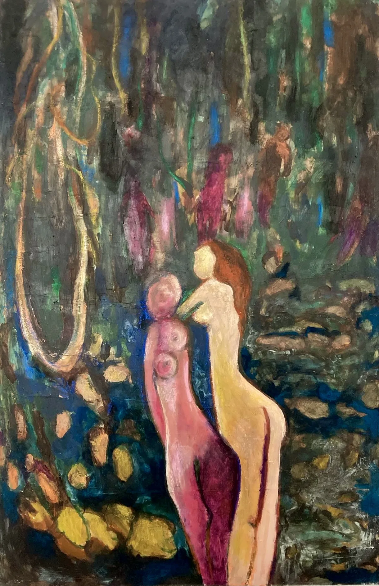 Girls in the forest