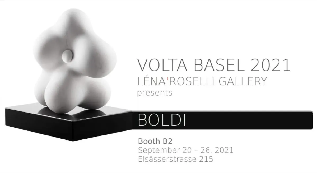 Invitation to VOLTA Basel Show presenting, Boldi Sculptor at booth B2