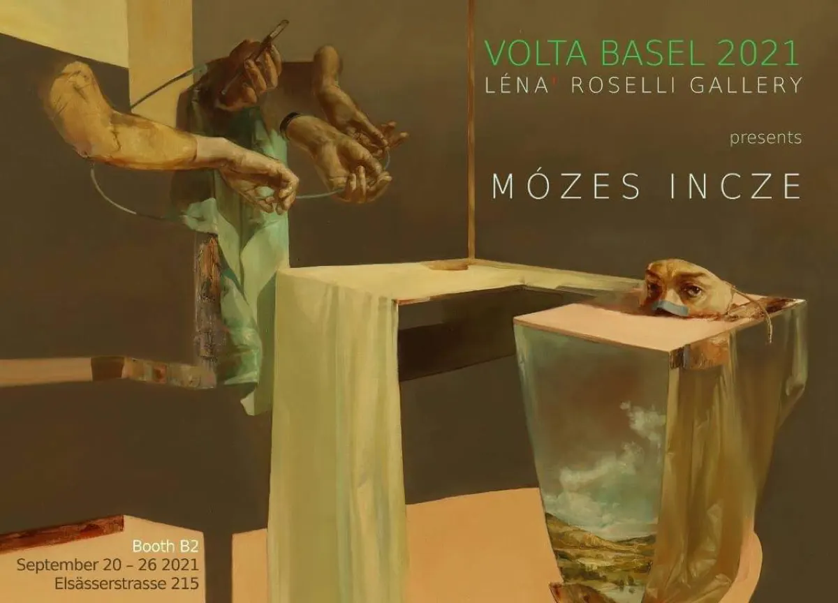 Invitation for VOLTA Basel presenting artist, Mózes Incze at booth B2